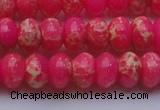 CDE2613 15.5 inches 13*18mm rondelle dyed sea sediment jasper beads