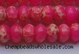 CDE2614 15.5 inches 15*20mm rondelle dyed sea sediment jasper beads