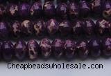 CDE2633 15.5 inches 7*10mm rondelle dyed sea sediment jasper beads