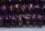 CDE2637 15.5 inches 13*18mm rondelle dyed sea sediment jasper beads