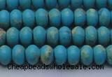 CDE2641 15.5 inches 7*10mm rondelle dyed sea sediment jasper beads