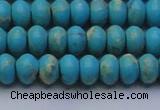 CDE2642 15.5 inches 8*12mm rondelle dyed sea sediment jasper beads