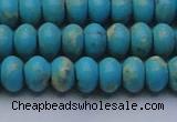 CDE2643 15.5 inches 10*14mm rondelle dyed sea sediment jasper beads