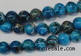 CDE266 15.5 inches 8mm round dyed sea sediment jasper beads