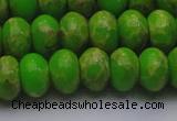 CDE2662 15.5 inches 15*20mm rondelle dyed sea sediment jasper beads