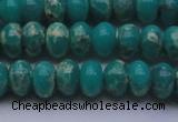 CDE2668 15.5 inches 12*16mm rondelle dyed sea sediment jasper beads