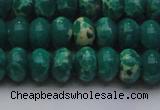 CDE2677 15.5 inches 13*18mm rondelle dyed sea sediment jasper beads