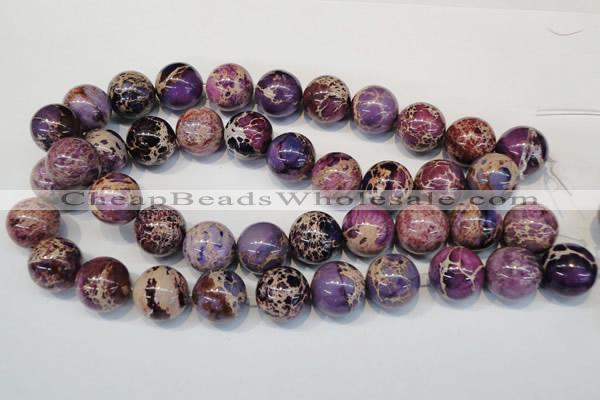 CDE368 15.5 inches 20mm round dyed sea sediment jasper beads