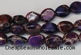 CDE389 15.5 inches 10*12mm nugget dyed sea sediment jasper beads