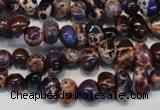 CDE390 15.5 inches 6*9mm nugget dyed sea sediment jasper beads