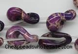 CDE42 15.5 inches 15*24mm petal shaped dyed sea sediment jasper beads