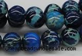 CDE45 15.5 inches 12mm round dyed sea sediment jasper beads wholesale