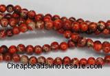 CDE490 15.5 inches 4mm round dyed sea sediment jasper beads