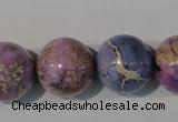 CDE698 15.5 inches 18mm round dyed sea sediment jasper beads