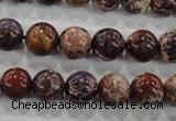 CDE843 15.5 inches 10mm round dyed sea sediment jasper beads wholesale