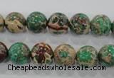 CDE853 15.5 inches 10mm round dyed sea sediment jasper beads wholesale