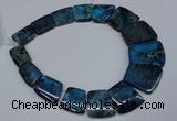 CDE993 Top drilled 18*25mm - 27*35mm trapezoid sea sediment jasper beads