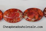 CDI533 15.5 inches 18*25mm oval dyed imperial jasper beads