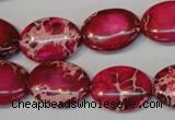 CDI646 15.5 inches 15*20mm oval dyed imperial jasper beads