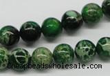 CDI69 16 inches 10mm round dyed imperial jasper beads wholesale