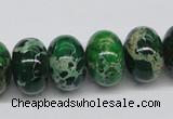 CDI73 16 inches 12*18mm rondelle dyed imperial jasper beads wholesale