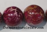 CDI765 15.5 inches 24mm round dyed imperial jasper beads