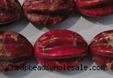 CDI769 15.5 inches 18*25mm star fruit shaped dyed imperial jasper beads