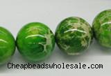 CDI84 16 inches 18mm round dyed imperial jasper beads wholesale