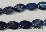 CDI913 15.5 inches 10*14mm oval dyed imperial jasper beads