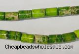 CDI919 15.5 inches 6*8mm tube dyed imperial jasper beads