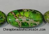 CDI942 15.5 inches 30*40mm oval dyed imperial jasper beads