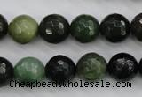 CDJ264 15.5 inches 12mm faceted round Canadian jade beads wholesale