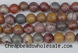 CDJ400 15.5 inches 4mm round sonoran dendritic jasper beads