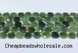 CDJ411 15.5 inches 10mm faceted square Canadian jade beads