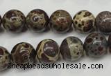 CDM05 15.5 inches 12mm round African dalmatian jasper beads