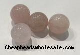 CDN1001 20mm round rose quartz decorations wholesale