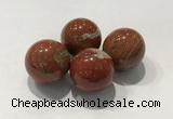 CDN1007 20mm round red jasper decorations wholesale