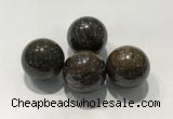 CDN1019 25mm round bronzite decorations wholesale