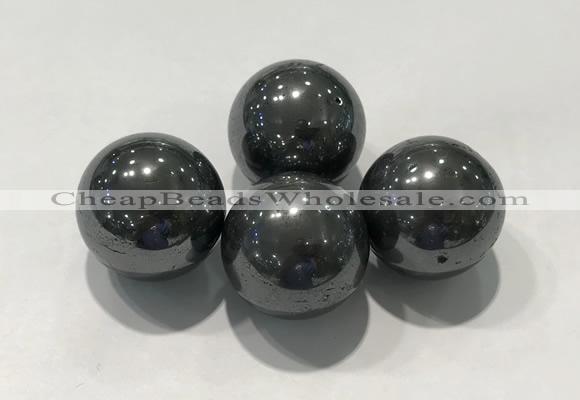 CDN1020 25mm round hematite decorations wholesale