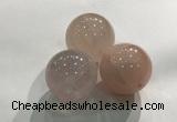 CDN1032 30mm round rose quartz decorations wholesale