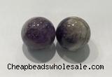 CDN1035 30mm round amethyst decorations wholesale