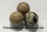 CDN1076 30mm round feldspar decorations wholesale