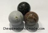 CDN1093 30mm round agate decorations wholesale