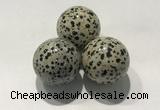 CDN1132 30mm round dalmatian jasper decorations wholesale