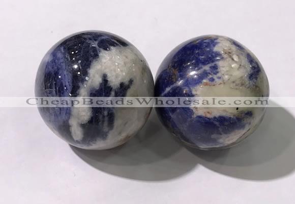 CDN1254 40mm round sodalite decorations wholesale