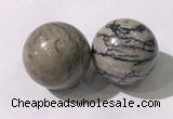 CDN1305 40mm round jasper decorations wholesale