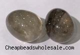 CDN1331 35*45mm egg-shaped smoky quartz decorations wholesale