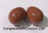 CDN1343 35*45mm egg-shaped goldstone decorations wholesale