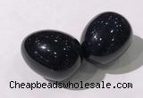 CDN1345 35*45mm egg-shaped blue goldstone decorations wholesale