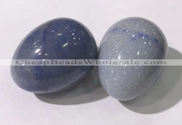 CDN1359 35*45mm egg-shaped blue aventurine decorations wholesale